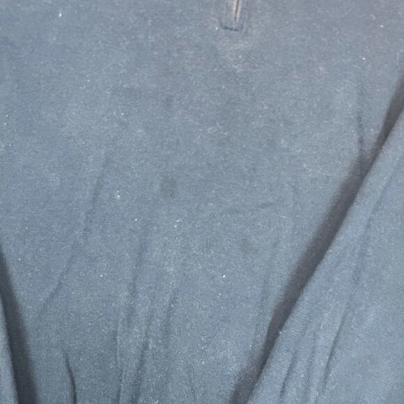 Brooks Brothers Sweater Men XL Navy Blue Quarter Zip Pullover Long Sleeve Casual - Picture 2 of 7